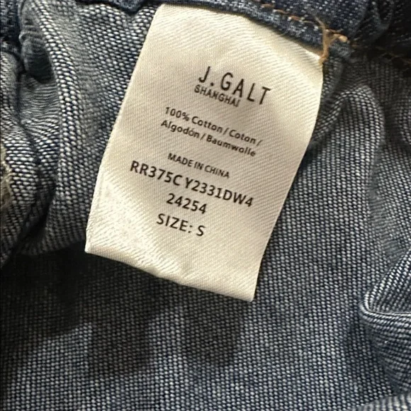 John Galt Brandy Melville Denim Mini Skirt with Eyelet Trim - Picture 5 of 6